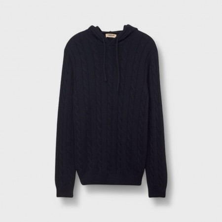 Sudadera con capucha de cachemira trenzada Sudadera con capucha de cachemira trenzada
