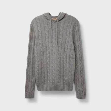 Sudadera con capucha de cachemira trenzada Sudadera con capucha de cachemira trenzada