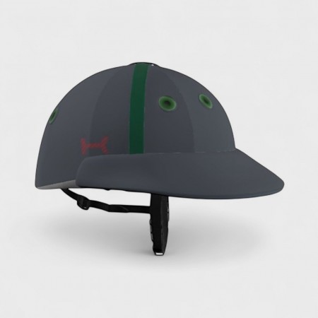 Casco de Polo para Mujer – Azul Cielo con Detalles Rosas
