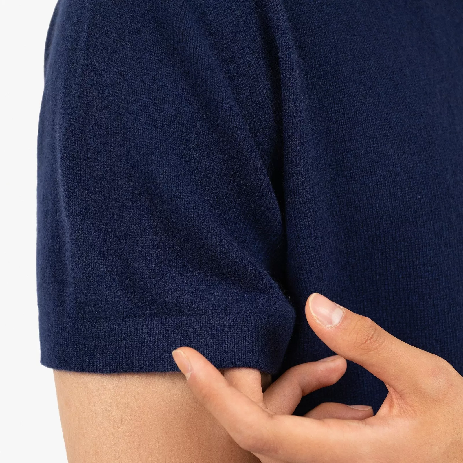 Camiseta de cachemira Azul Camiseta de cachemira Azul