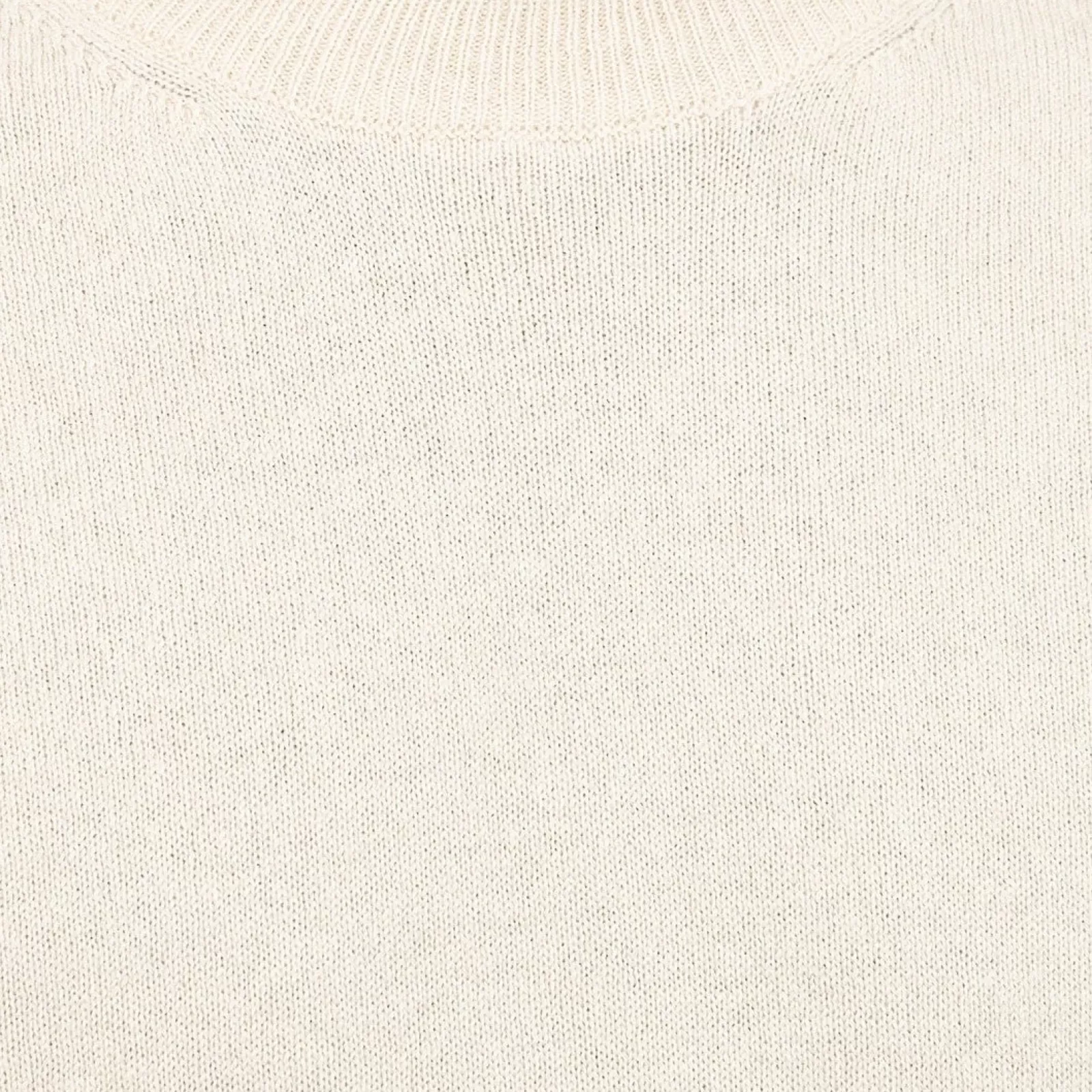 Jersey de cuello redondo de cachemira Beige Claro Jersey de cuello redondo de cachemira Beige Claro