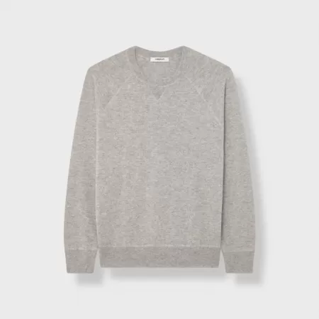 Sudadera de Cachemir Gris Claro