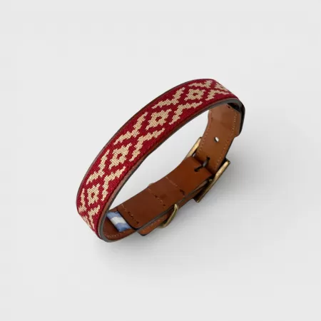 Collar para Perros Gaucho Rojos