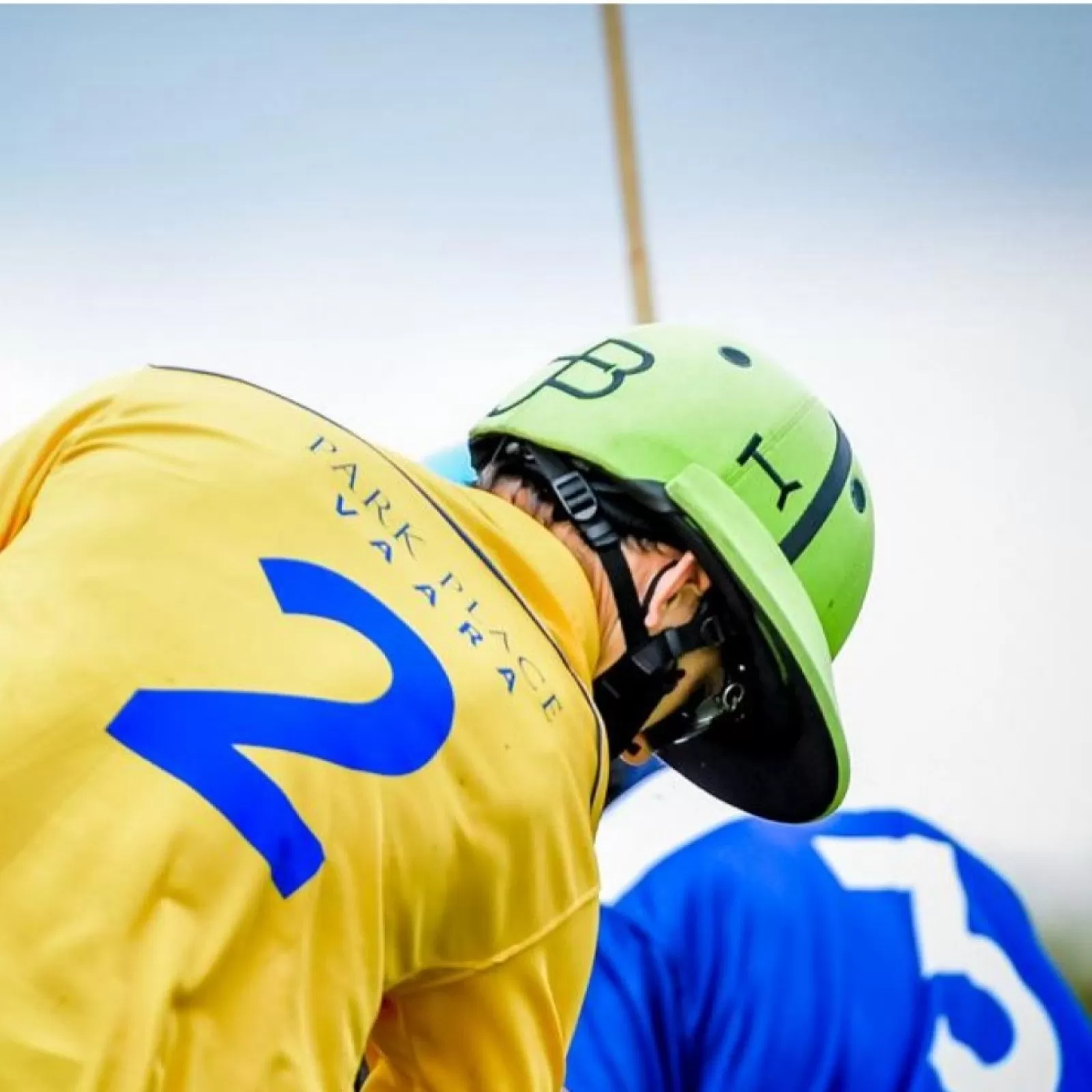 Casco de Polo Verde Casco de Polo Verde