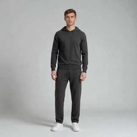 Sudadera con capucha Chukka de cachemira Carbón