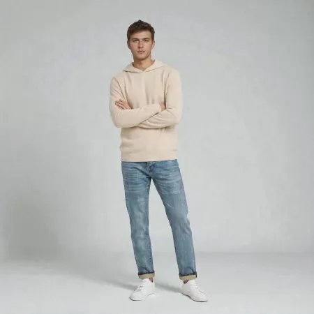 Sudadera con capucha Chukka de cachemira Beige