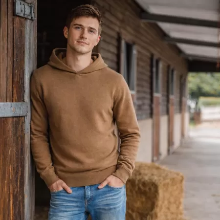 Sudadera con capucha Chukka de cachemira Marrón Claro