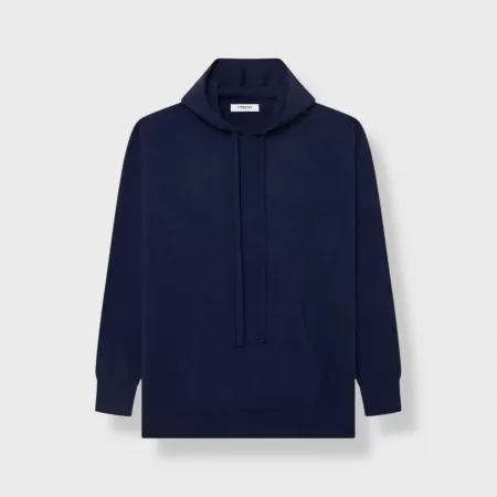 Sudadera con capucha de cachemira Azul Marino