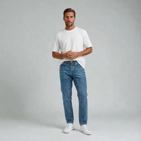 Pantalones Premium Azul Hombres