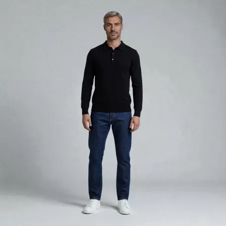 Polo de cachemira Negro