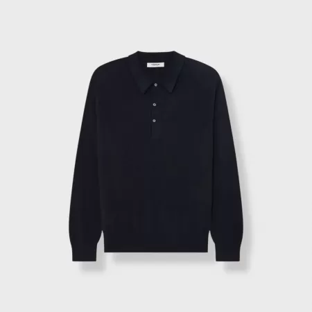 Polo de cachemira Azul