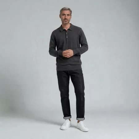 Polo de cachemira Carbon