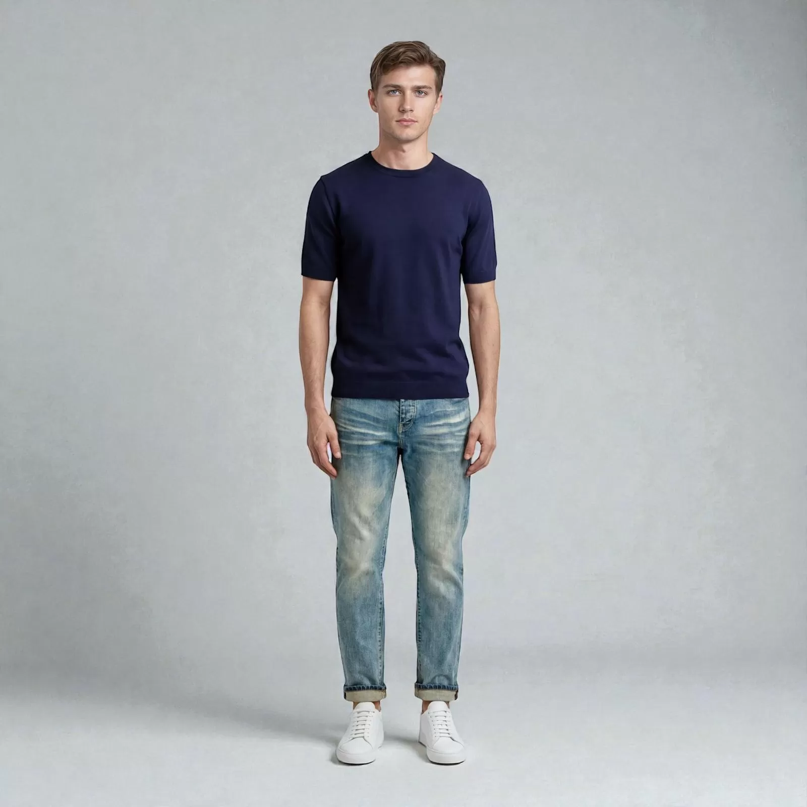 Camiseta de Giza Azul Camiseta de Giza Azul