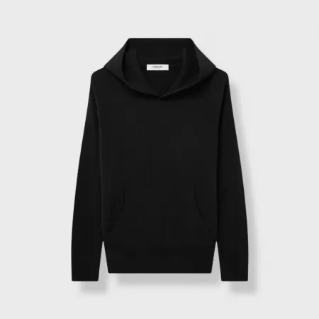 Sudadera con capucha Chukka de cachemira Negra Sudadera con capucha Chukka de cachemira Negra
