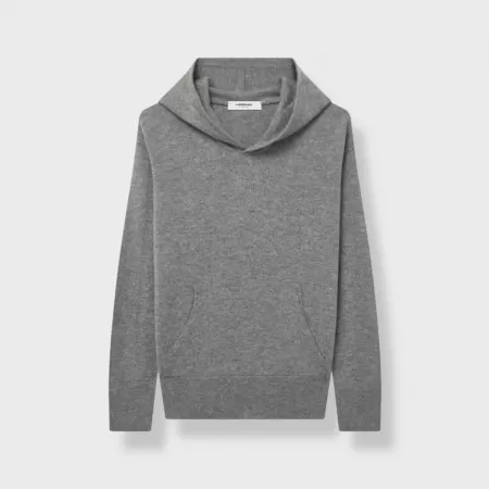 Sudadera con capucha Chukka de cachemira Gris Sudadera con capucha Chukka de cachemira Gris