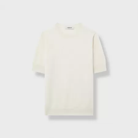 Camiseta de cachemira Beige Claro