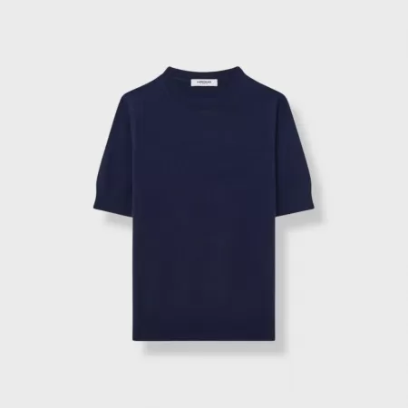 Camiseta de cachemira Azul Marino