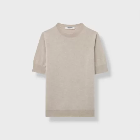 Camiseta de cachemira Taupe