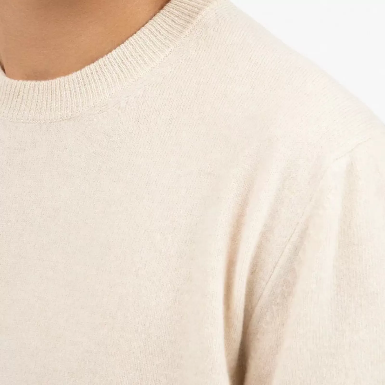 Camiseta de cachemira Beige Camiseta de cachemira Beige