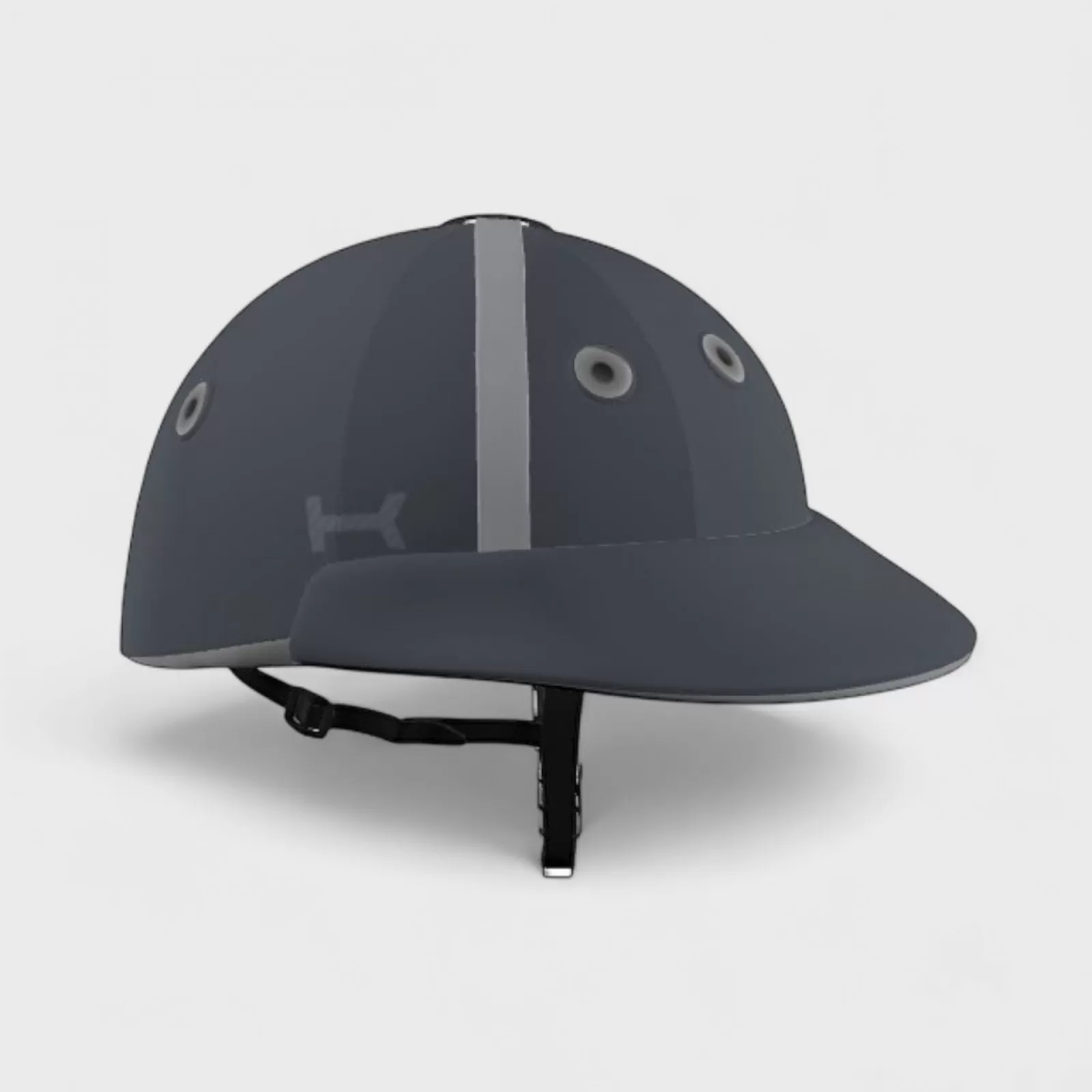 Casco Gris de Polo
