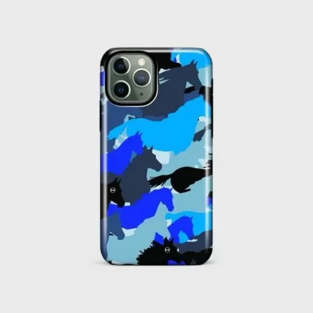 Funda para Iphone Azul Camuflada