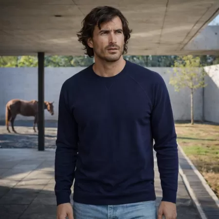 Sudadera de Cachemir Azul