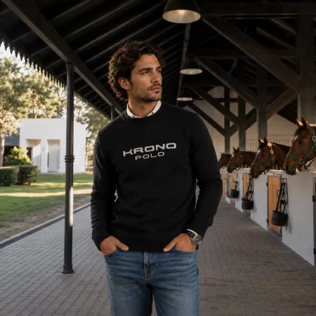Jersey de cuello redondo de cachemira Krono Jersey de cuello redondo de cachemira Krono