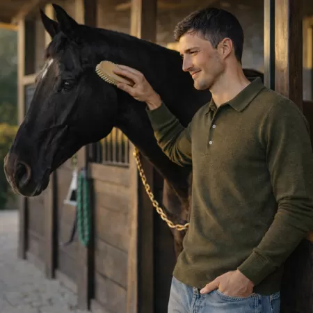 Polo de cachemira Verde