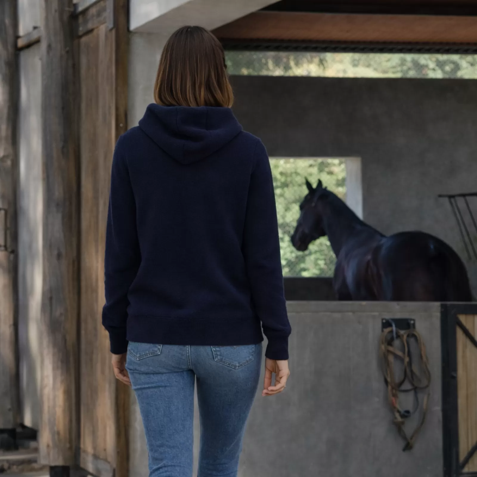 Sudadera con capucha Chukka de cachemira Azul Sudadera con capucha Chukka de cachemira Azul