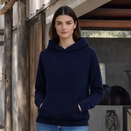 Sudadera con capucha Chukka de cachemira Azul Sudadera con capucha Chukka de cachemira Azul